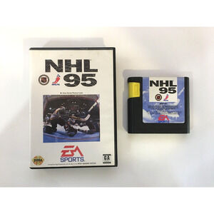 NHL 95 (Sega Genesis, 1994) EA Sports - Box & Game, No Manual - US Seller